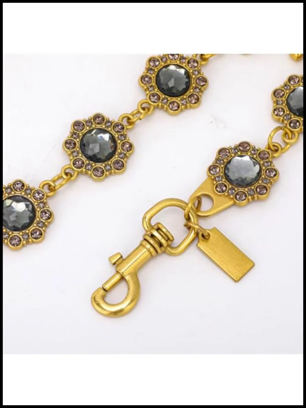 Bag Chain Purse Charm with Keychain Accessory for Women Metal